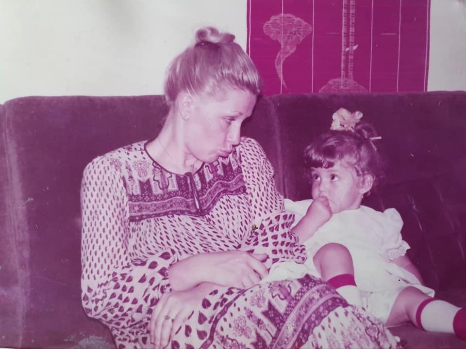 Alexandra Velniciuc și mama ei