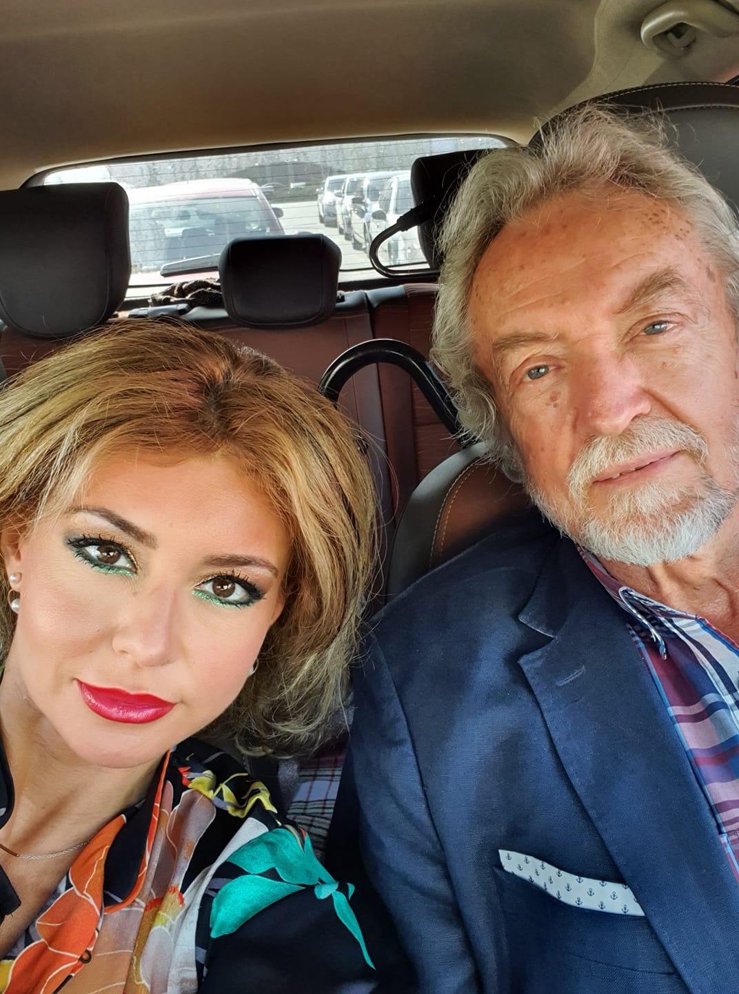 Alexandra Velniciuc, alături de tatăl ei