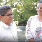 Damian Barbu și mama sa