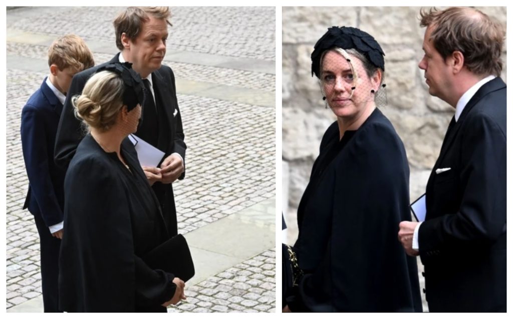 Tom Parker Bowles și Laura Lopes. la funeraliile Reginei