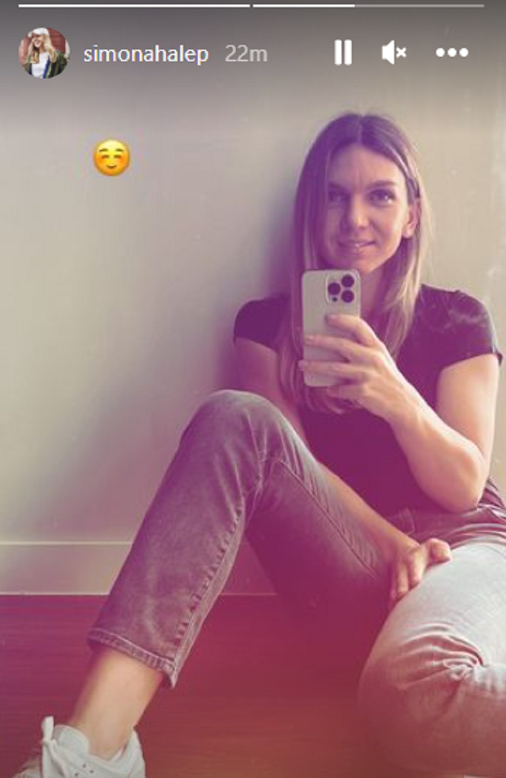 Prima imagine cu Simona Halep după ce și-a făcut operație la nas