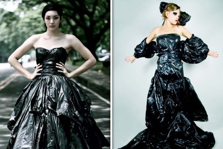 Vedete care au purtat rochii din saci de gunoi pe covorul roșu. Cum poți să îți faci o astfel de rochie. VIDEO