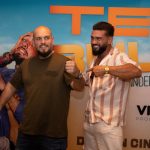 Matei Dima a dat nas în nas cu ursul la filmările pentru „Teambuilding”
