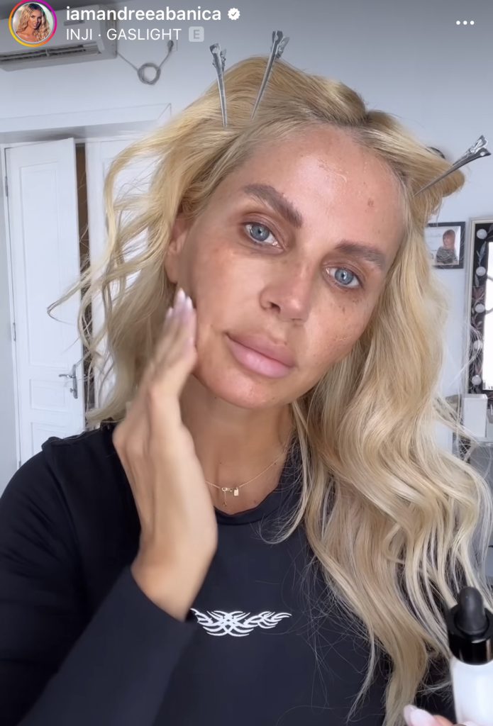 Cum arată Andreea Bănică fără pic de machiaj