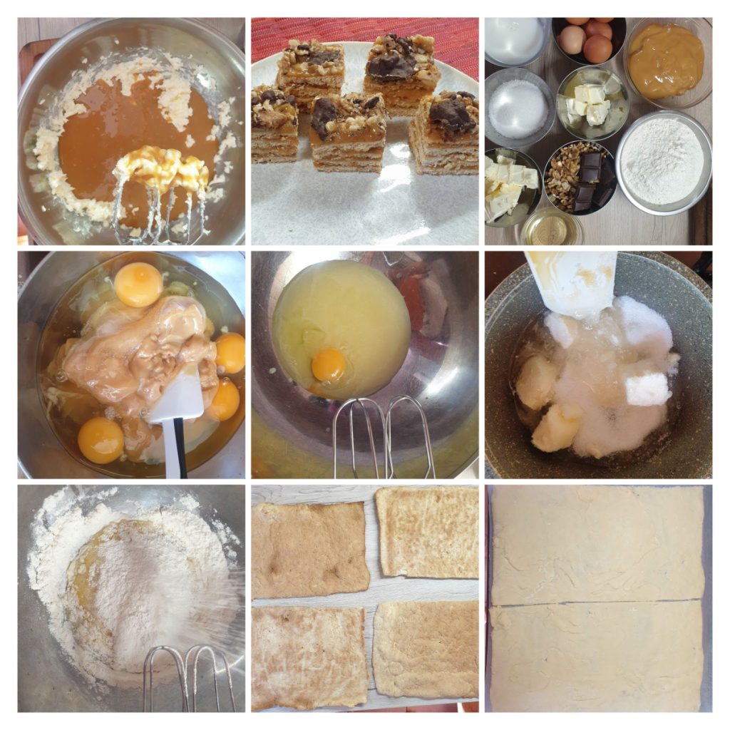 Etape pregătire Prăjitura Marlenka