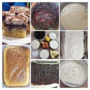 Etape preparare Prăjitură cu jeleu de afine și cremă de brânză