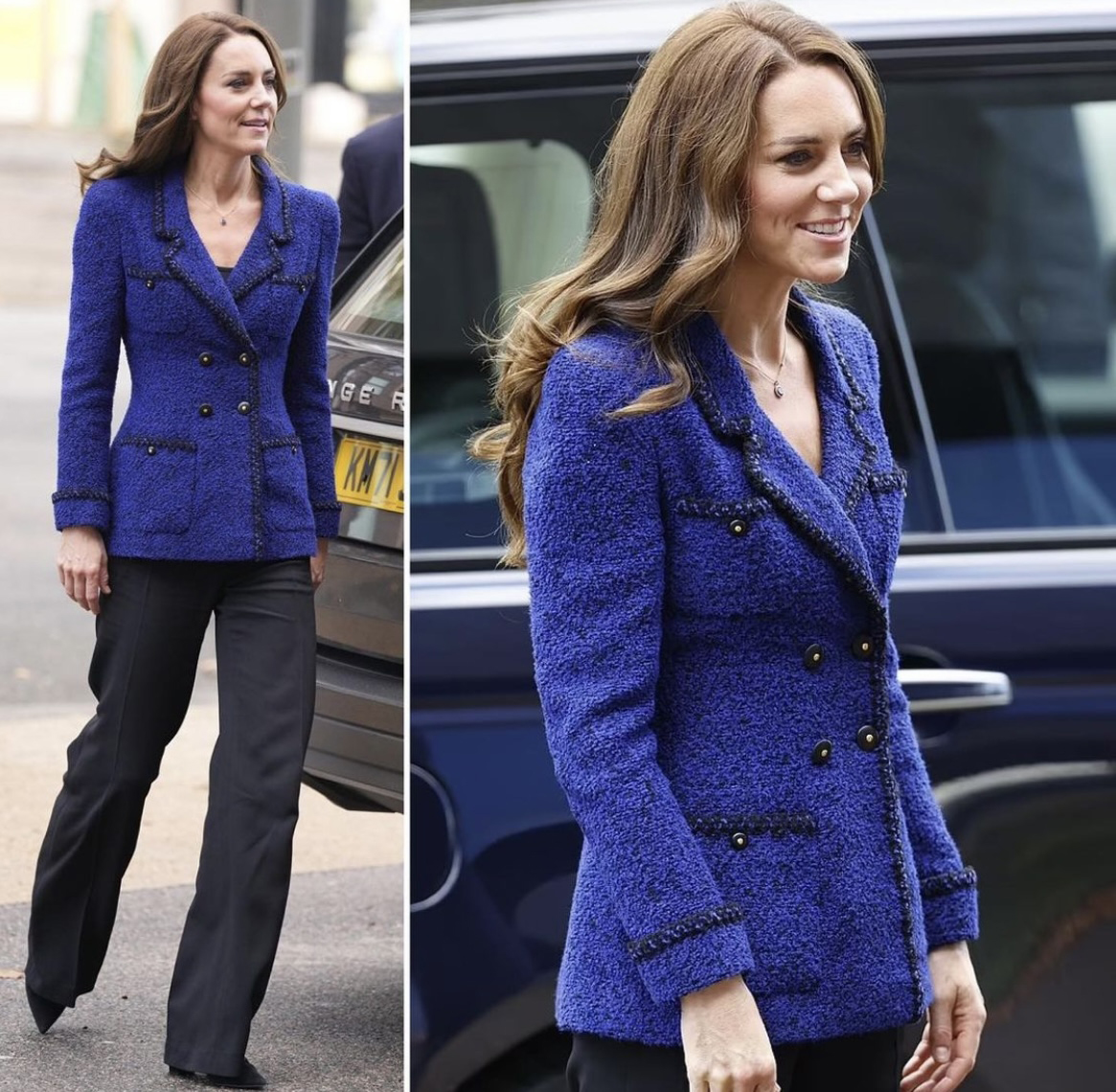 Kate Middleton, absolut superbă într-un sacou Chanel