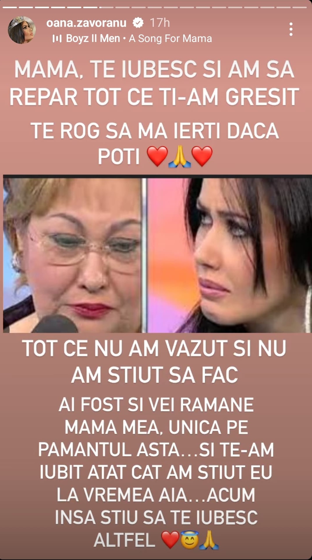 Mesajul naucitor postat de Oana Zăvoranu, la 7 ani de la moartea mamei sale 6