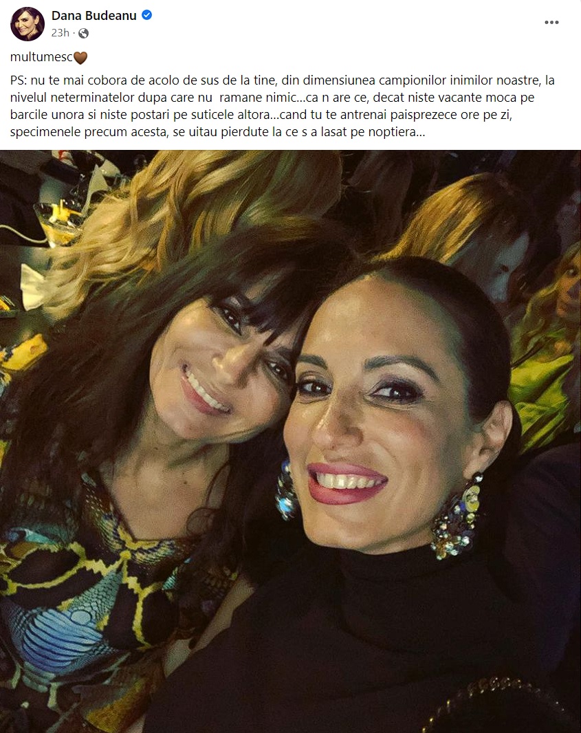 Dana Budeanu a reacționat în scandalul dintre Alina Pușcaș și Irina Deleanu