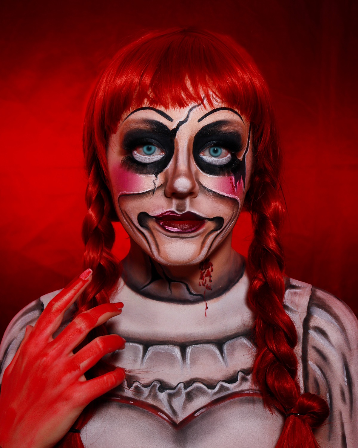 Claudia Preduca, machiaj pentru Halloween