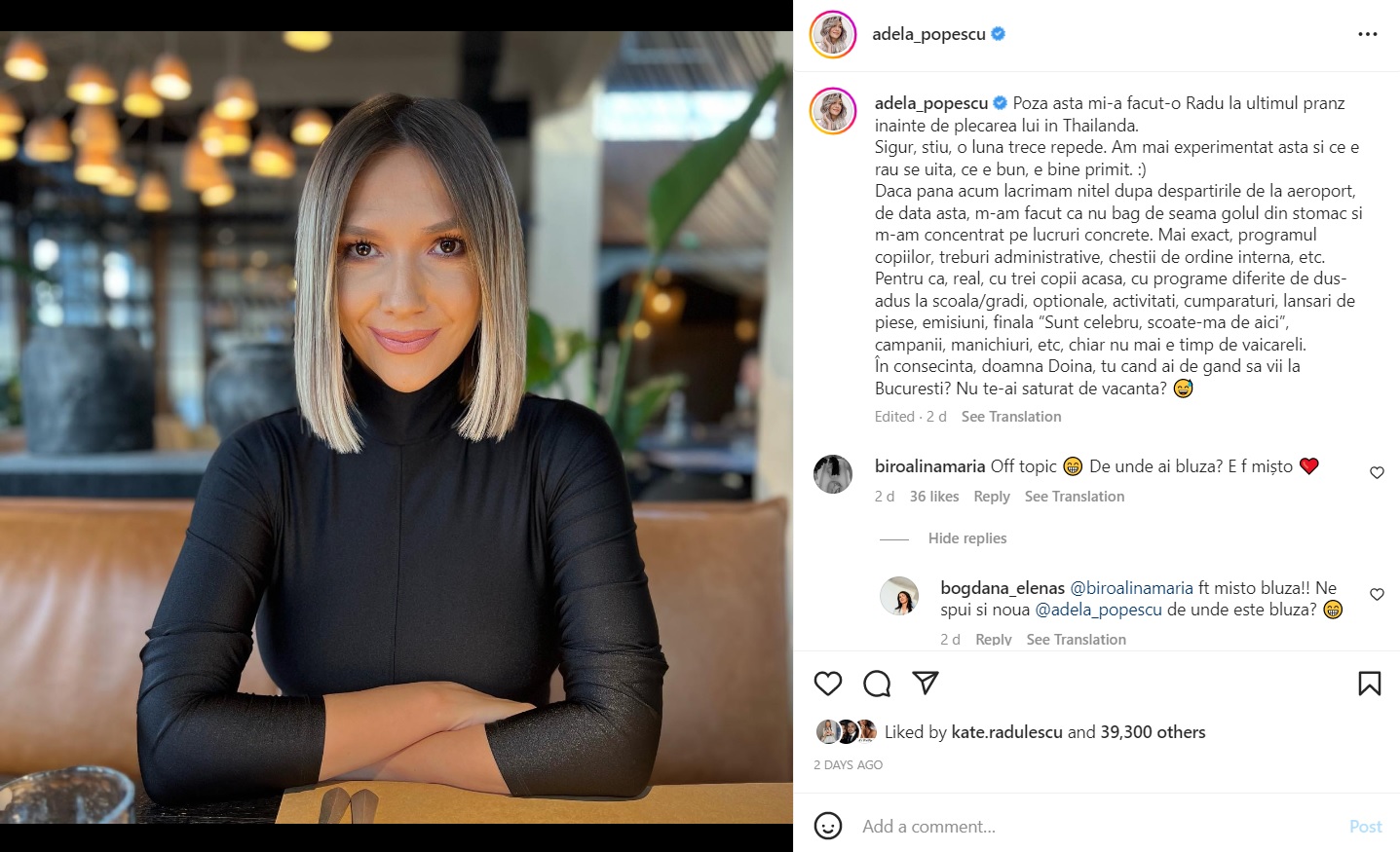 Ce a facut Adela Popescu imediat ce Radu Valcan a parasit Romania