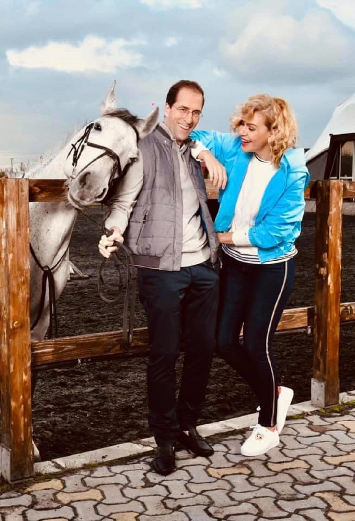 Maria Andrei și soțul ei, Paul Renaud