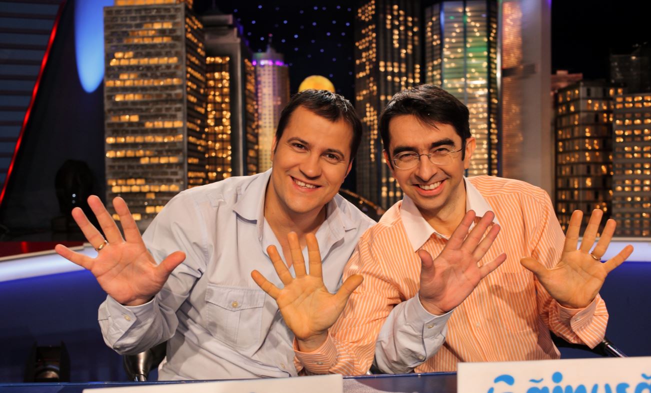 Mihai și Șerban, pe vremea când erau colegi la Prima TV