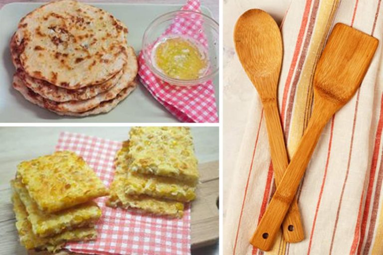 Pătrățele de porumb cu cașcaval și Turte cu brânză telemea la tigaie. Două gustări numai bune de luat la pachet