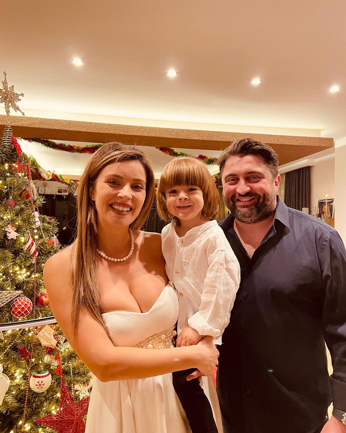 Diana Dumitrescu,, soțul și copilul