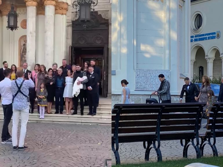 Cum s-a îmbrăcat Teodora Becali la botezul fiicei ei
