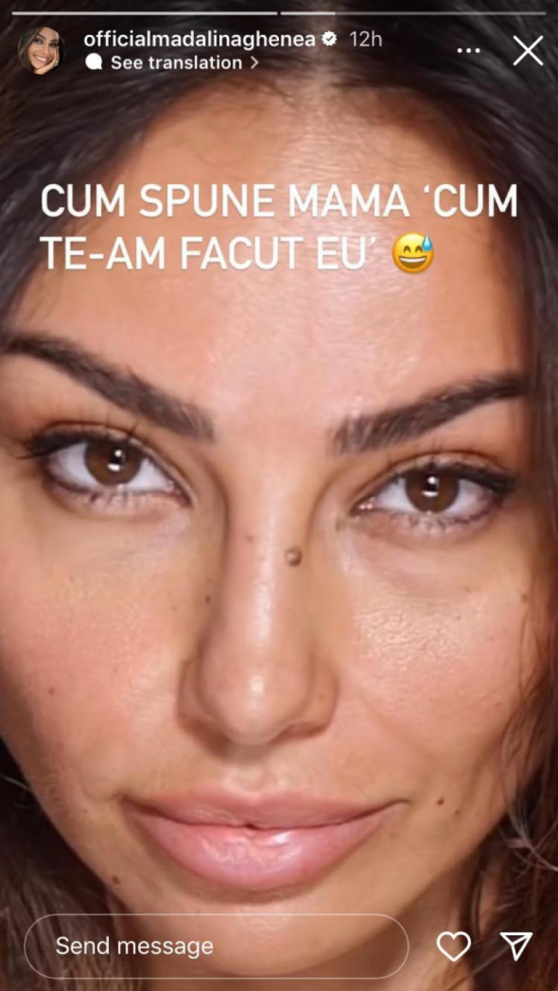 Mădălina Ghenea fără machiaj