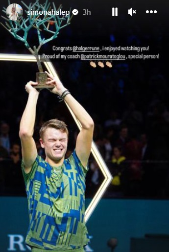 Simona Halep, mesaj public