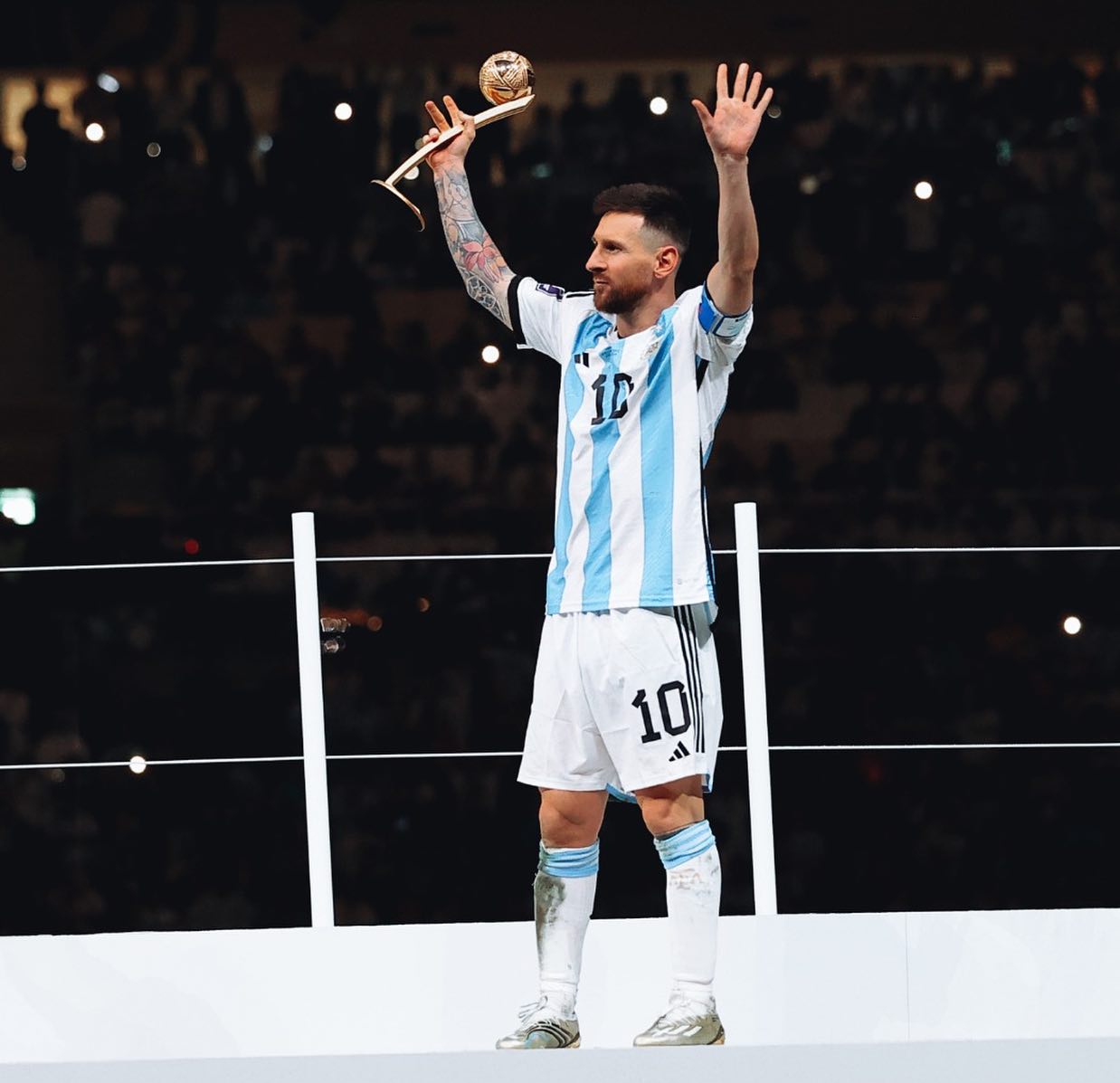 Leo Messi, campion mondial cu Argentina
