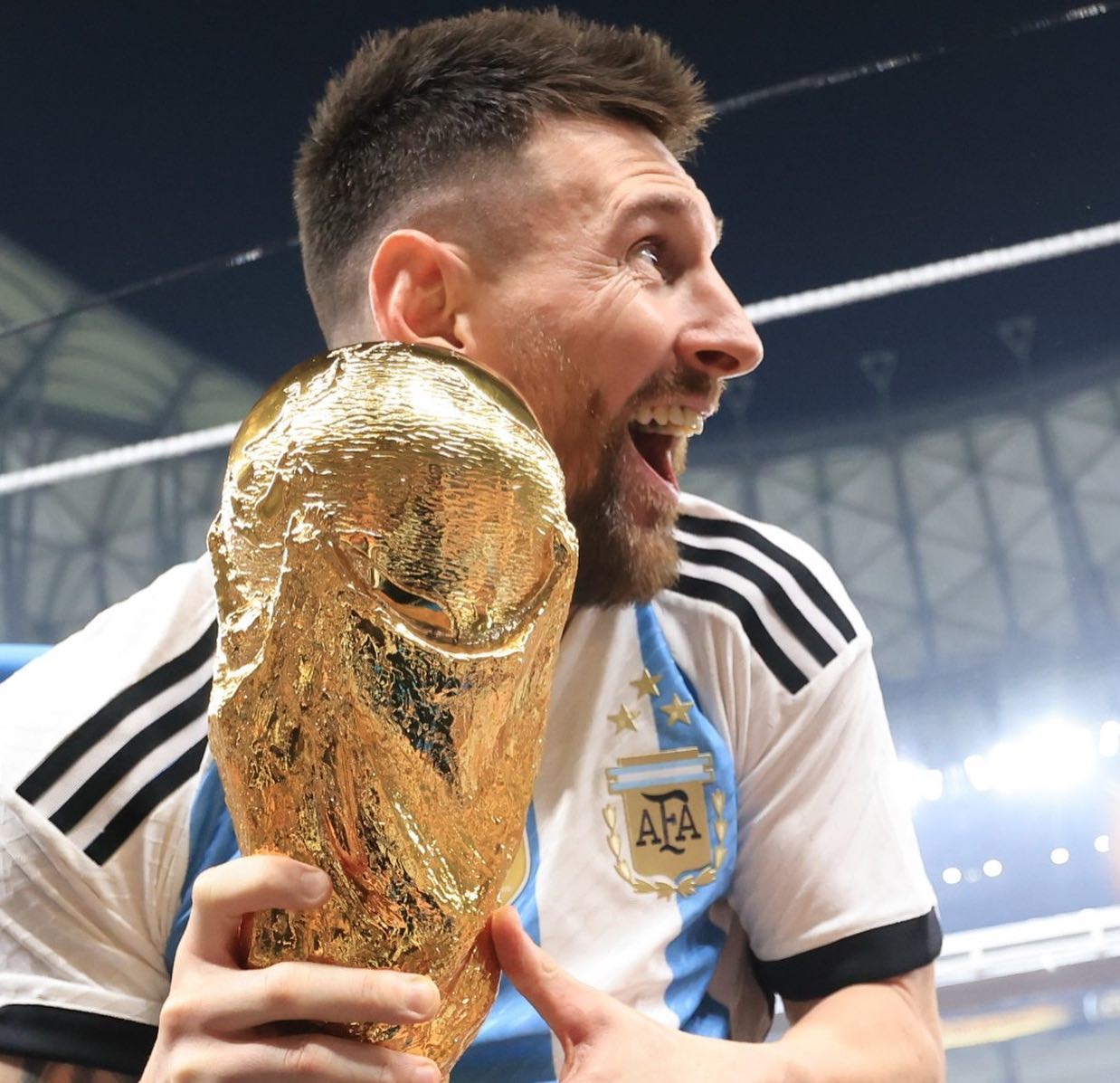 Leo Messi, campion mondial cu Argentina