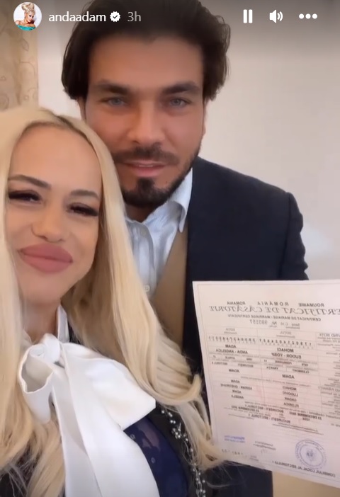 Anda Adam s-a maritat 1