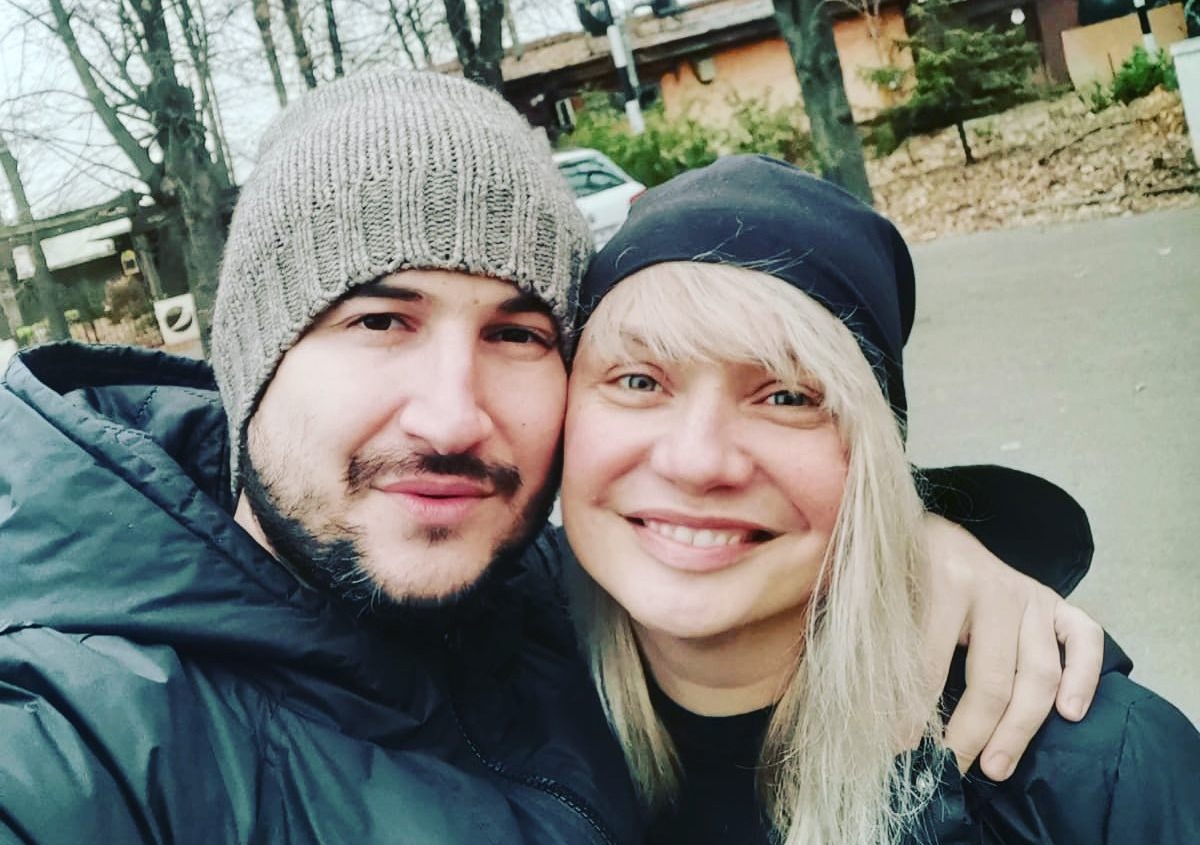 Cristina Cioran și Alex Dobrescu, tatăl fetiței ei