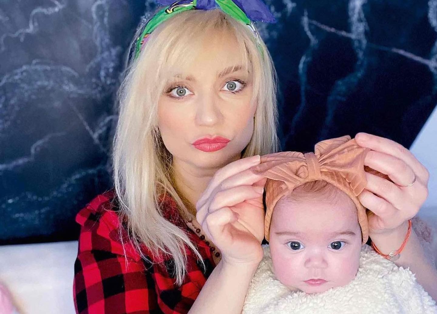 Cristina Cioran și fetița ei