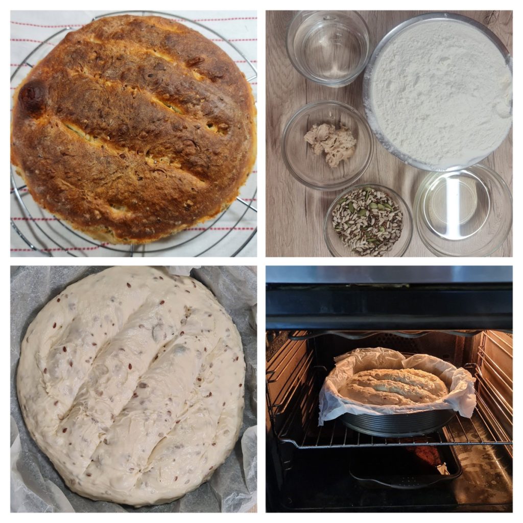 Etape de preparare pâine de casă cu semințe