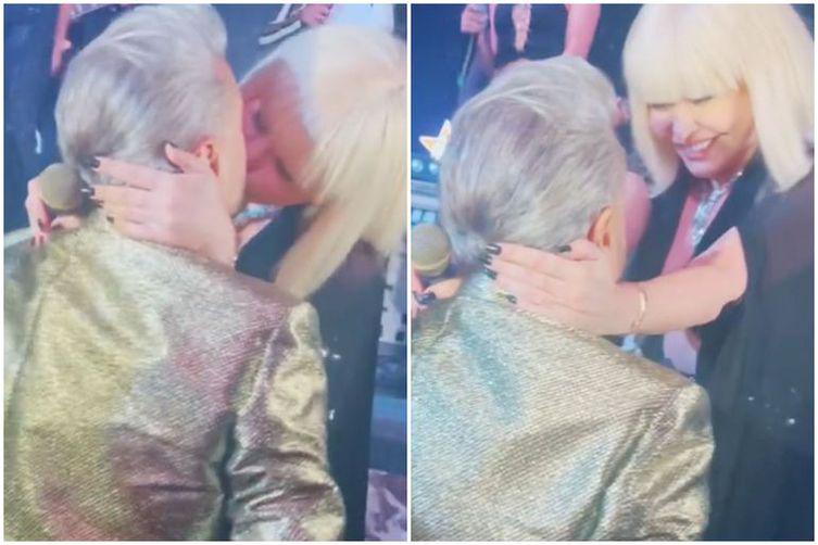 Sarut pasional intre Catalin Botezatu si Loredana Groza