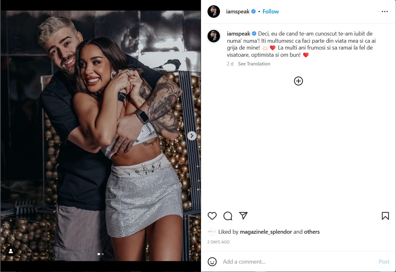 Speak declaratie pentru Stefania