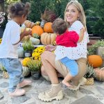 Andreea Ibacka și cei doi copii