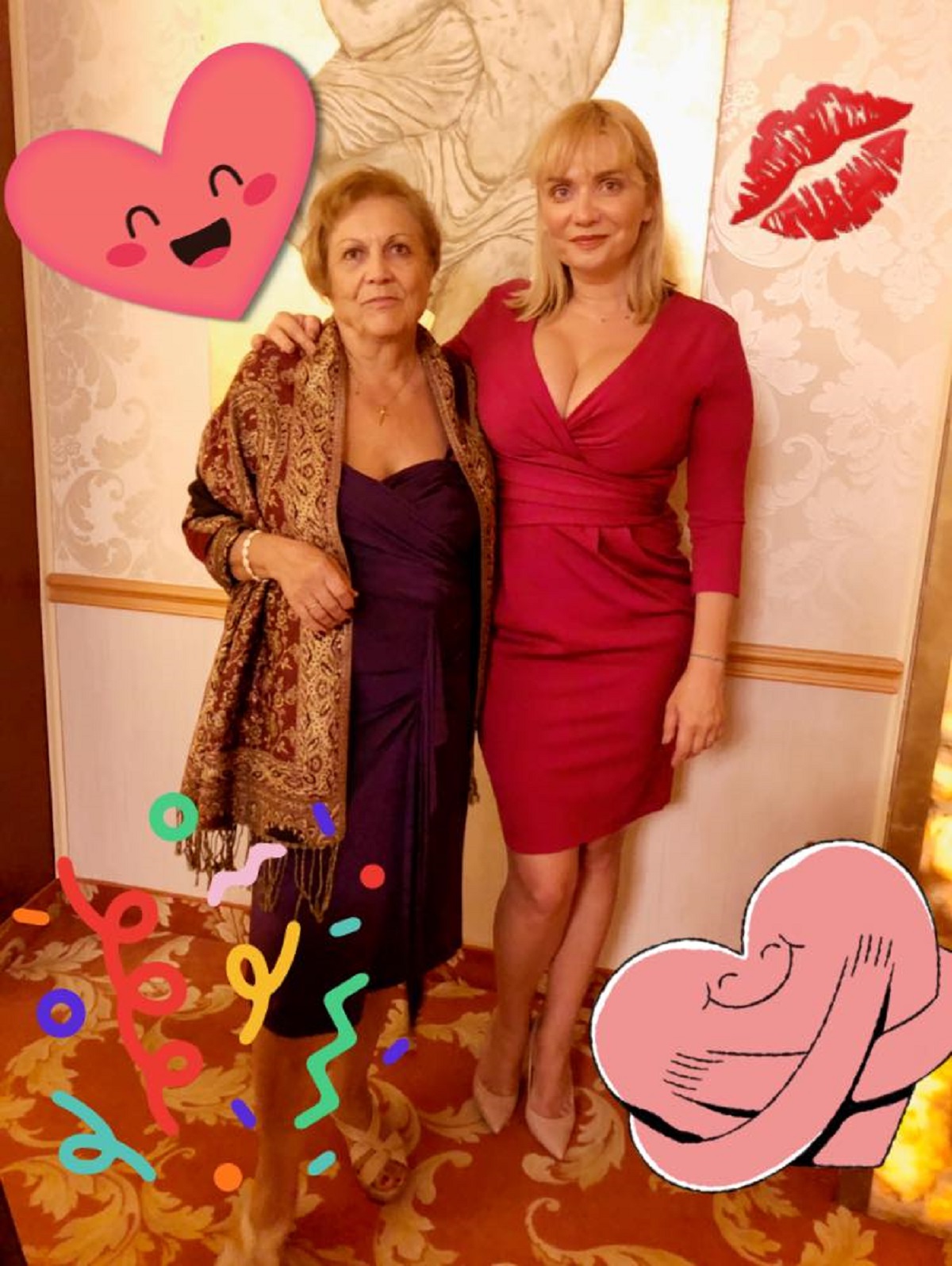 Cristina Cioran și mama sa