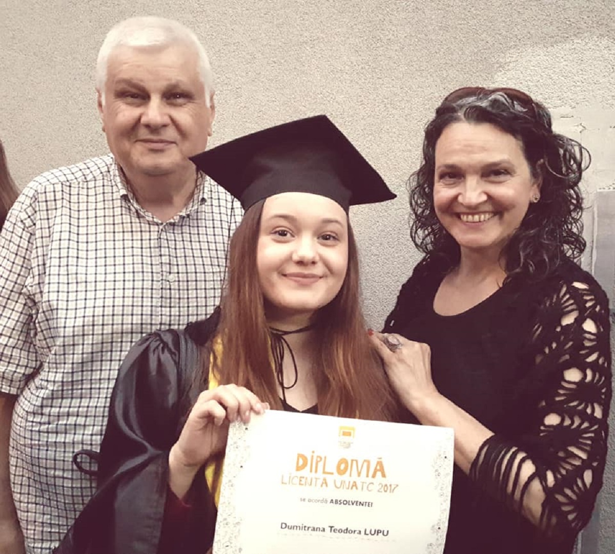 Ileana Șipoteanu, Dumitru Lupu și fiica lor