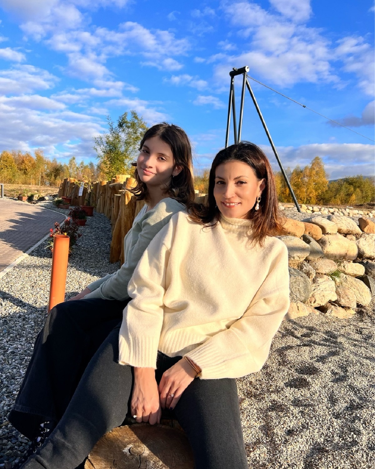 Ioana Ginghină și fiica ei