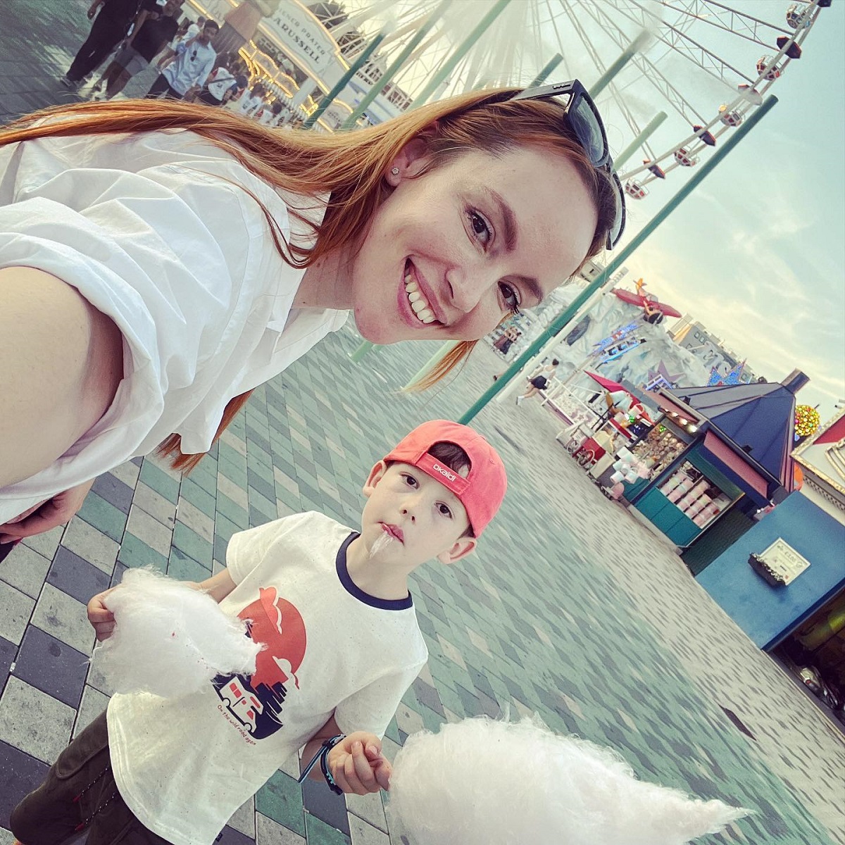 Olimpia Melinte și băiețelul său