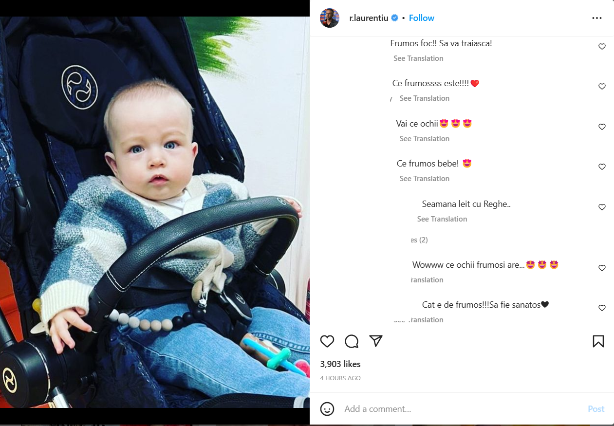 Laurențiu Reghecampf, o nouă imagine cu fiul său, Liam