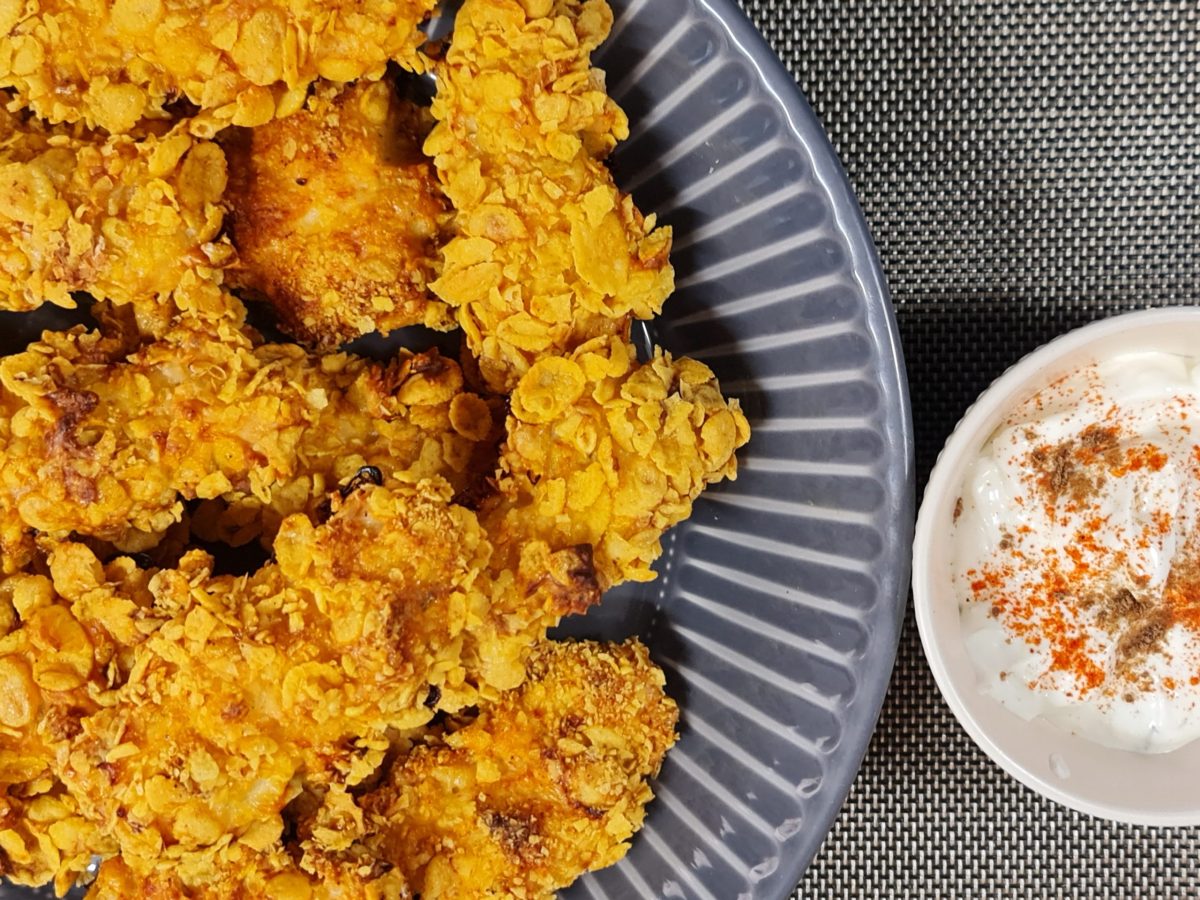 Pui crocant marinat în sos de iaurt