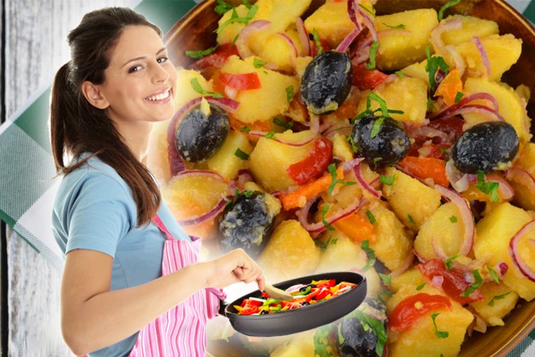 Cea mai bună salată orientală de post. Cât se lasă cartofii la fiert. Secretul care o face foarte gustoasă