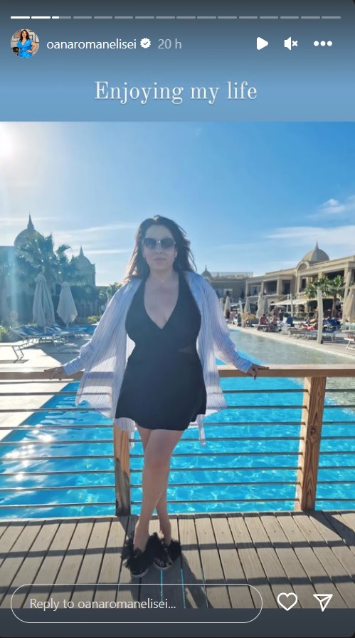 Cum a apărut Oana Roman la piscină în vacanța din Egipt 4