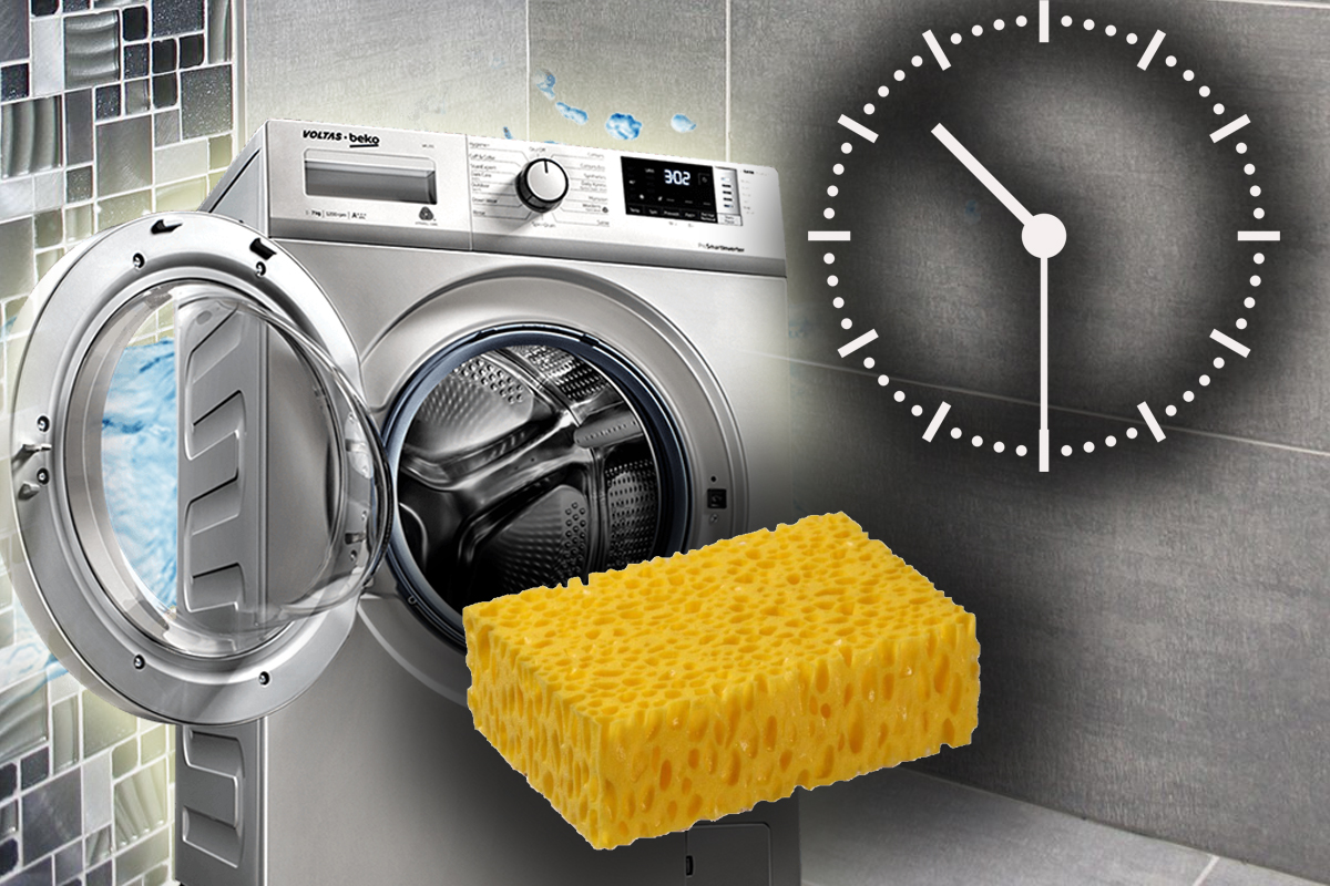 De ce să pui un burete în mașina de spălat rufe