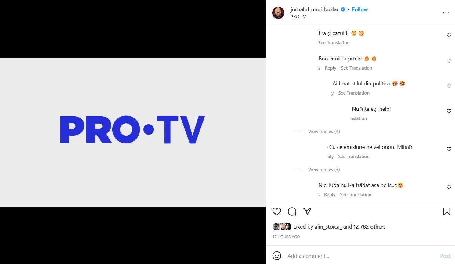 Mihai Bendeac la Pro TV 1