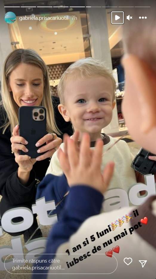 Fiul lui Dani Oțil, imagine adorabilă