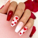 modele de unghii ideale pentru Ziua Îndrăgostiților