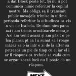 oana roman mesaj pentru marius elisei