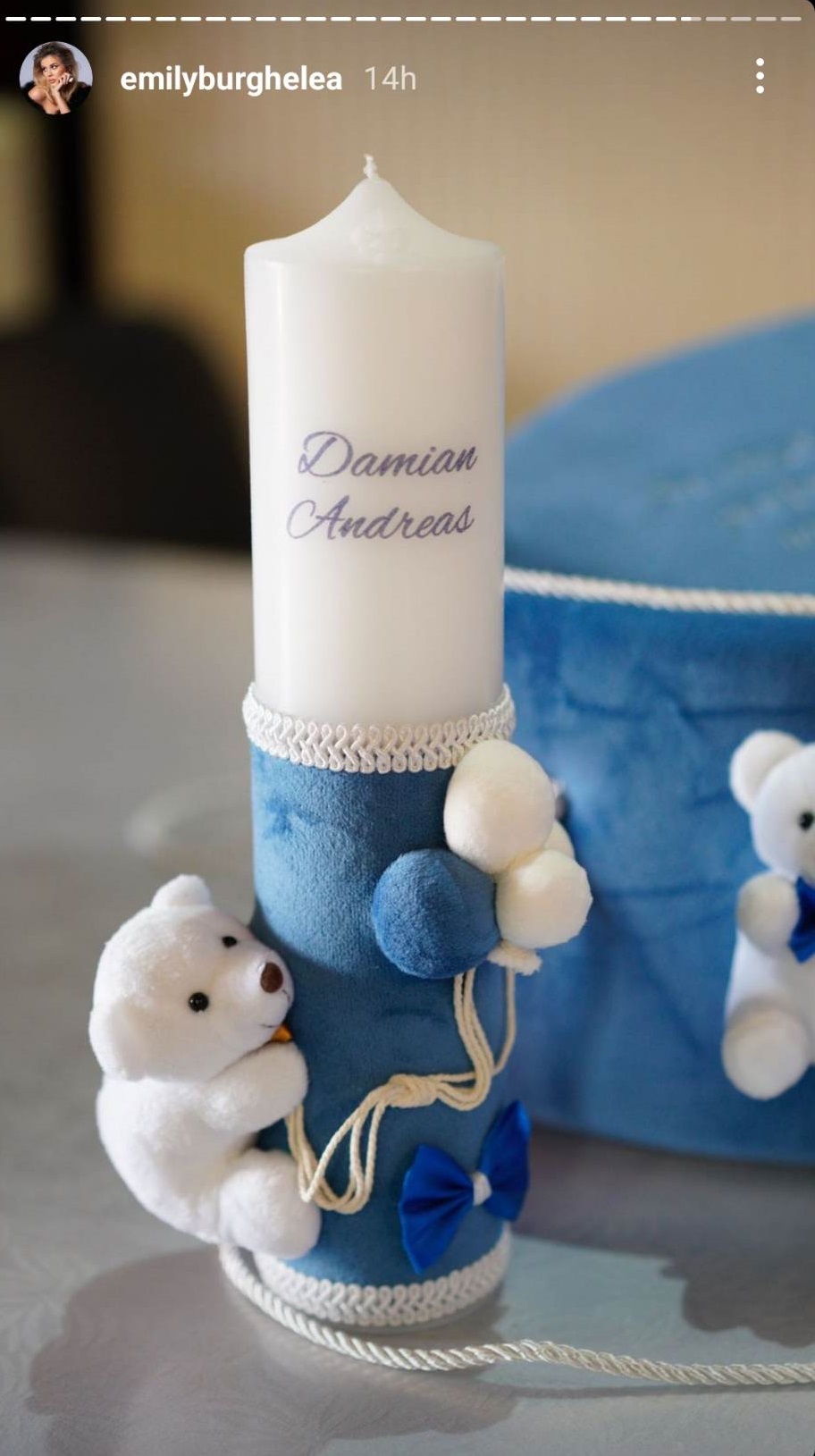 Ce nume special a ales Emily Burghelea pentru fiul său