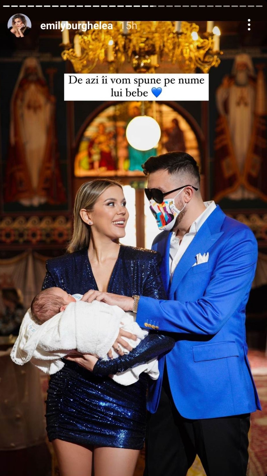 Ce nume special a ales Emily Burghelea pentru fiul său
