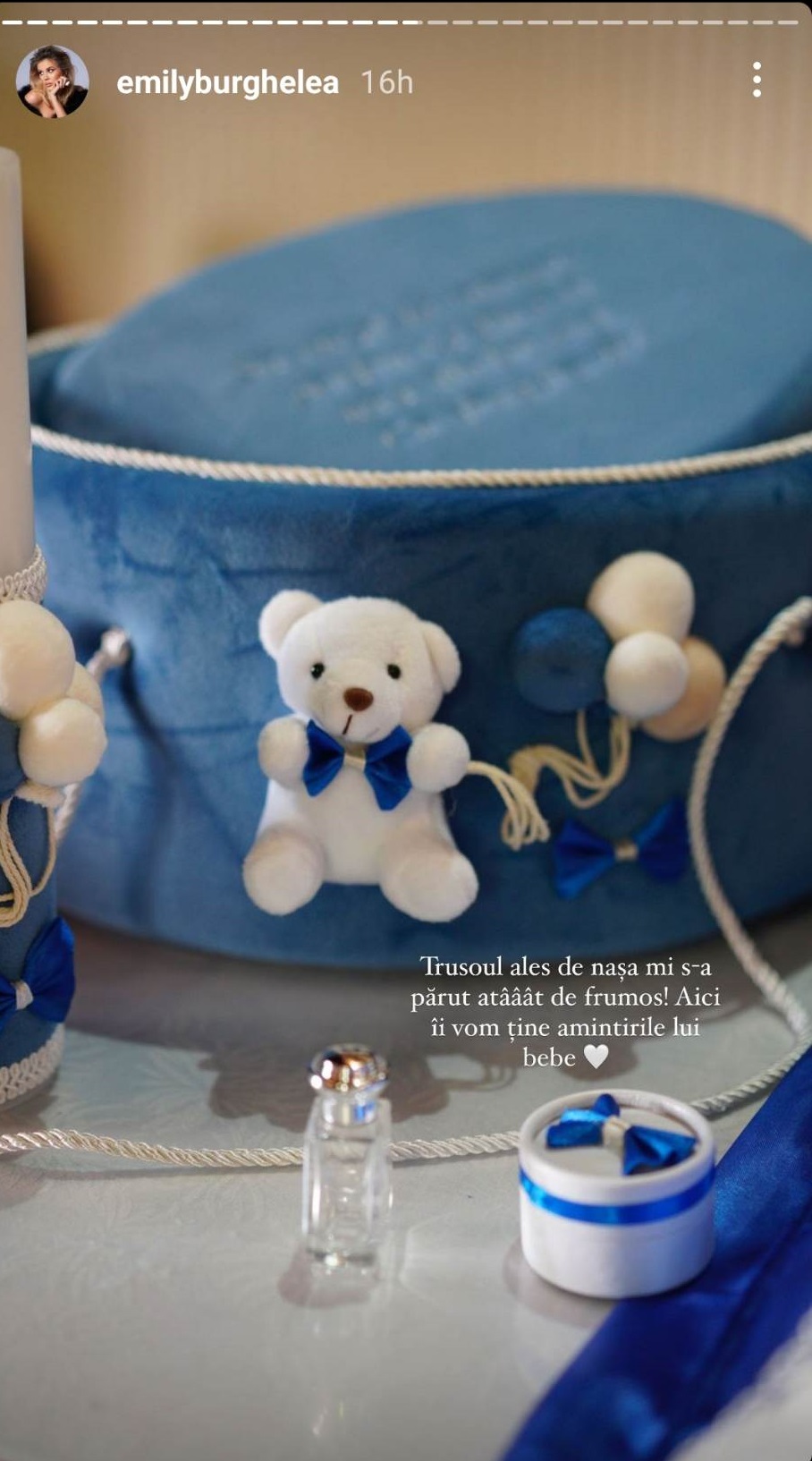 Ce nume special a ales Emily Burghelea pentru fiul său