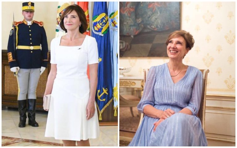 Ce rochie a purtat Carmen Iohannis, în Japonia, la întâlnirea cu Împăratul Naruhito şi Împărăteasa Masako. Accesoriul inedit care a atras atenția tuturor