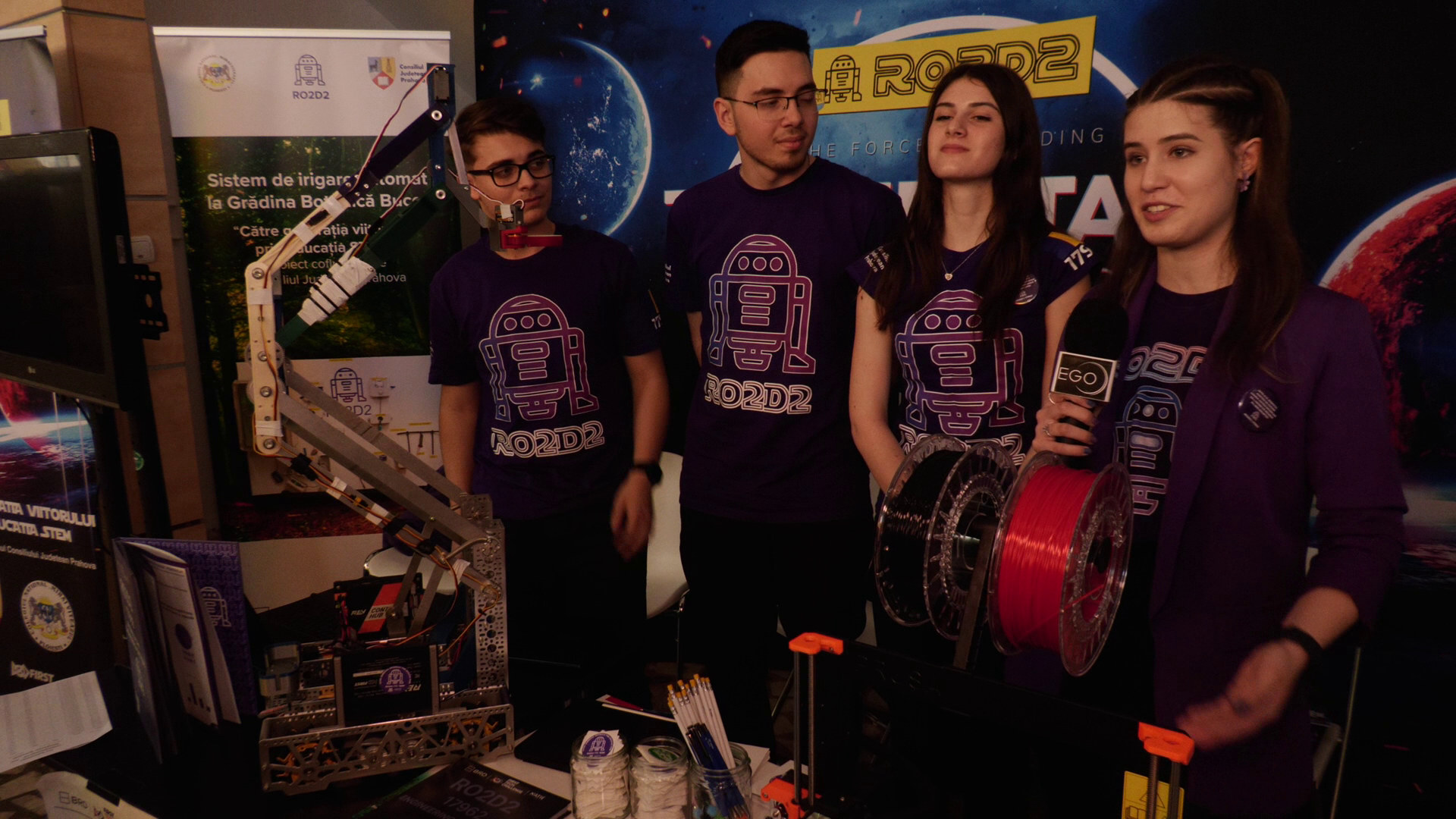 Echipa de robotică RO2D2 ne reprezintă, în SUA, la Campionatul Mondial de la Houston