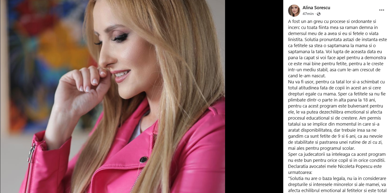 La cine rămân fetițele Alinei Sorescu cu Alexandru Ciucu